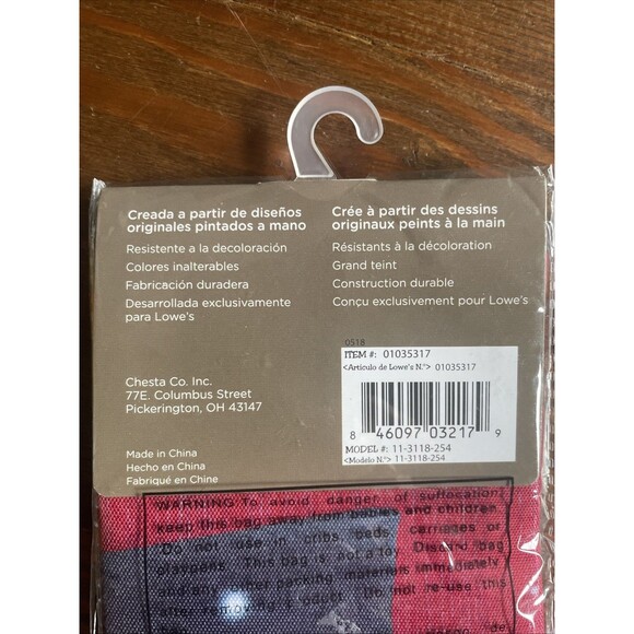 CHECKERBOARD SNOWMAN 12.5" X 18" GARDEN FLAG 11-3118-254 RAIN OR SHINE SEASONAL - Picture 6 of 6